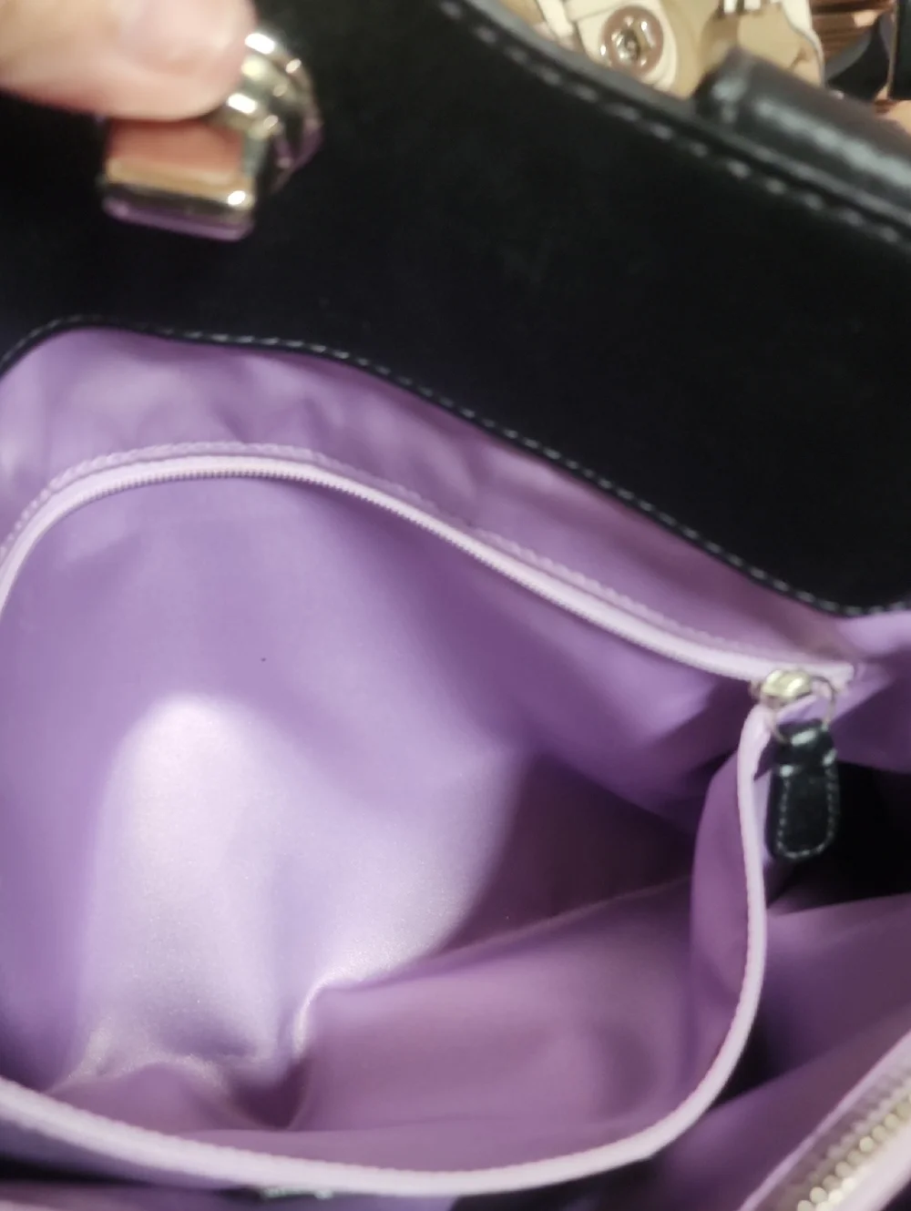Coach Black 2009 Signature Leatherware Jacquard Shoulder Bag w/ Leather Trim - Picture 12 of 16